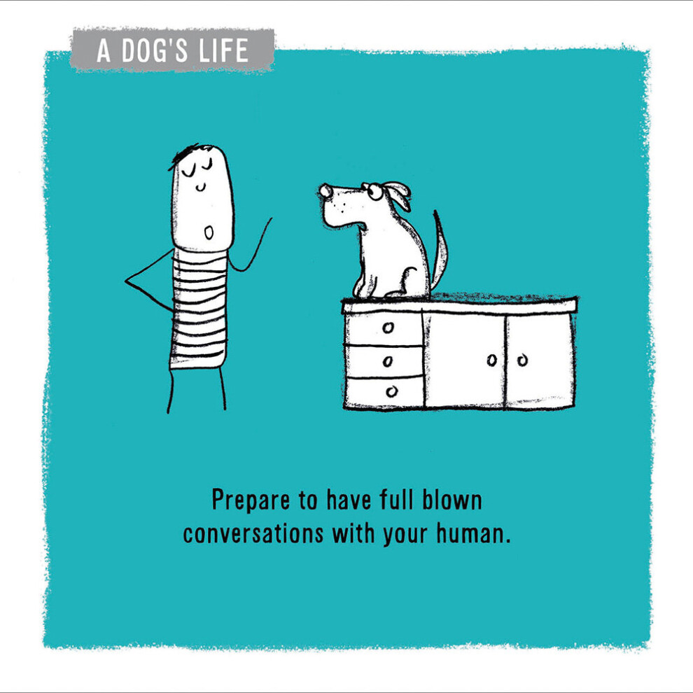 A Dog's Life Conversations With Your Human Greeting Card Woodmansterne Cards