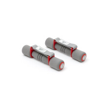 (Red, 2 x 0.5kg) Reebok Softgrip Dummbbells Hand Weights Aerobic Lifting Fitness Exercise