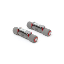 (Red, 2 x 1kg) Reebok Softgrip Dummbbells Hand Weights Aerobic Lifting Fitness Exercise
