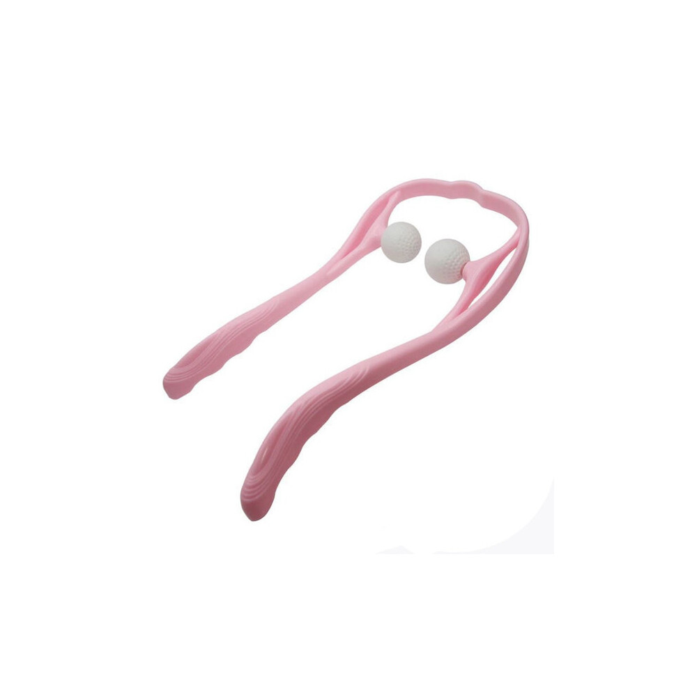 Hgo Pink Neck Control Roller Relief Fatigue Massage(Pink)