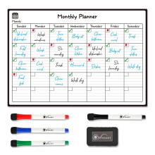 Vinsani Monthly Magnetic Memo Notes Whiteboard for Home Office Task A3