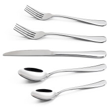 Vinsani 20-Piece Stainless Steel Cutlery Set (Code 10001) - Flatware for 4, Mirror Finish, Elegant Design