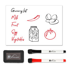 Vinsani A5 Magnetic Memo Notes Whiteboard for Home Office Task