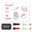 Vinsani A5 Magnetic Memo Notes Whiteboard for Home Office Task 1