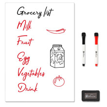 Vinsani A3 Magnetic Memo Notes Whiteboard for Home Office Task
