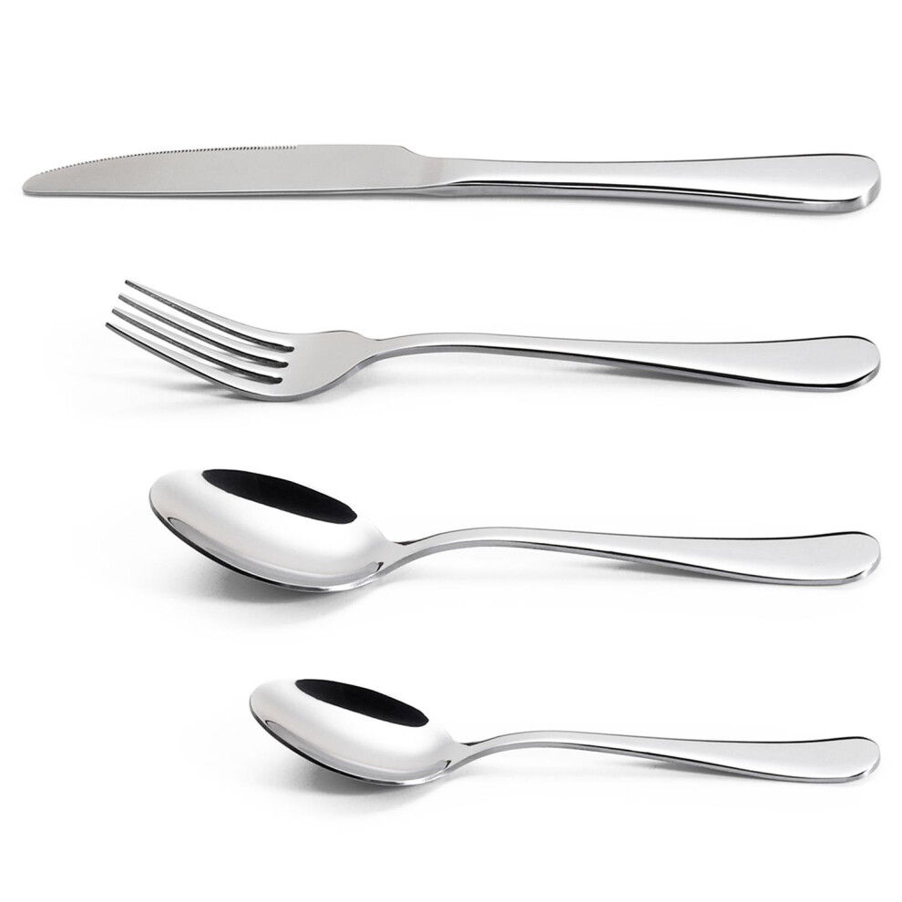 Vinsani 24 PCs Stainless Steel Cutlery Silverware Flatware Set