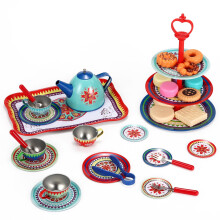 SOKA Vintage Metal Tea & Cakes Set Toy - 40 Pcs Classic style