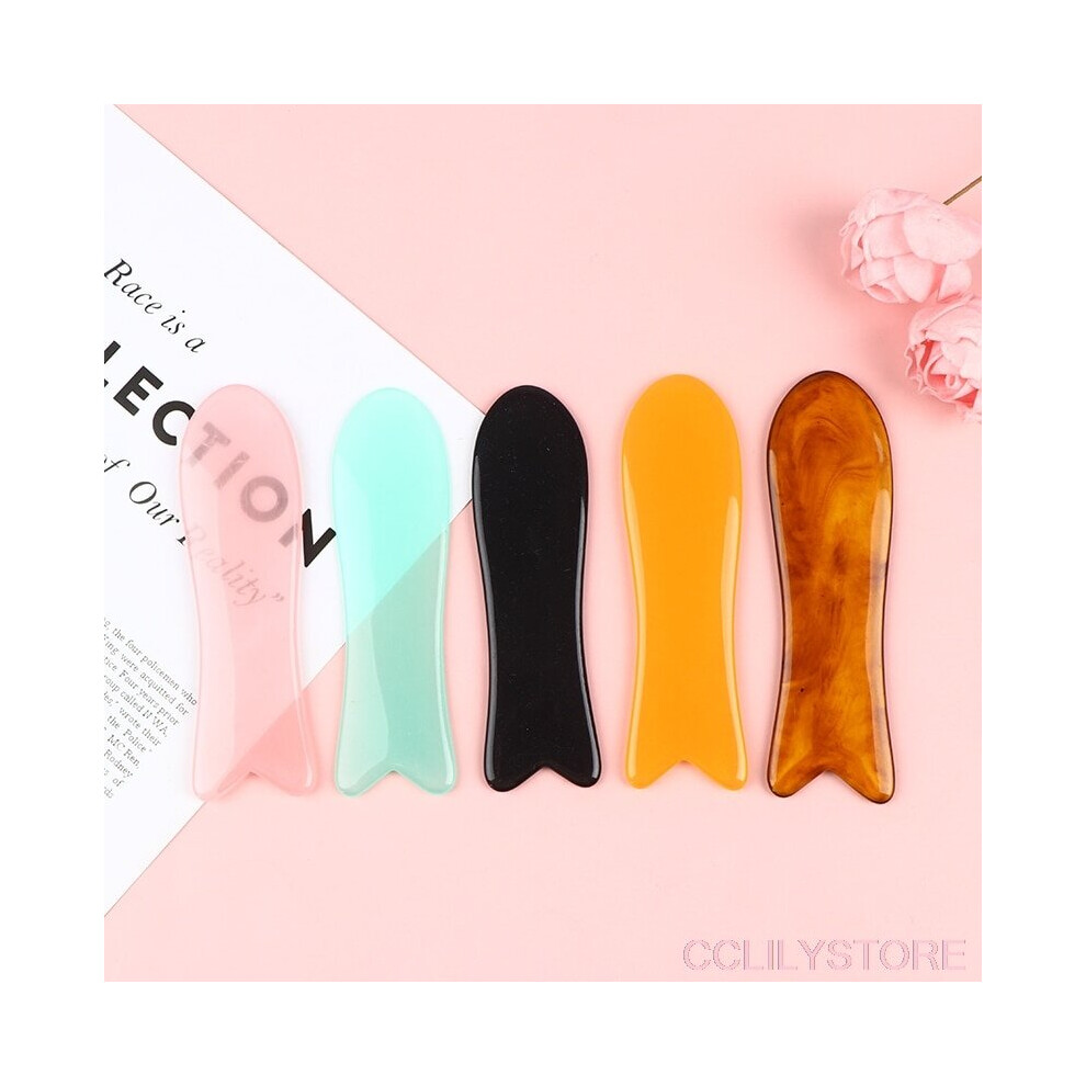 Lahdek 1Pc Natural Jade Guasha Board Scraper Spa Salon Body Massager Beauty Health Care Tools