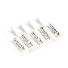 5Pcs False Eyelash Glue Mini Clear EyeLash Adhesive Glue 2ML Portable Transparent Non toxic Tasteless Eyelids Glue
