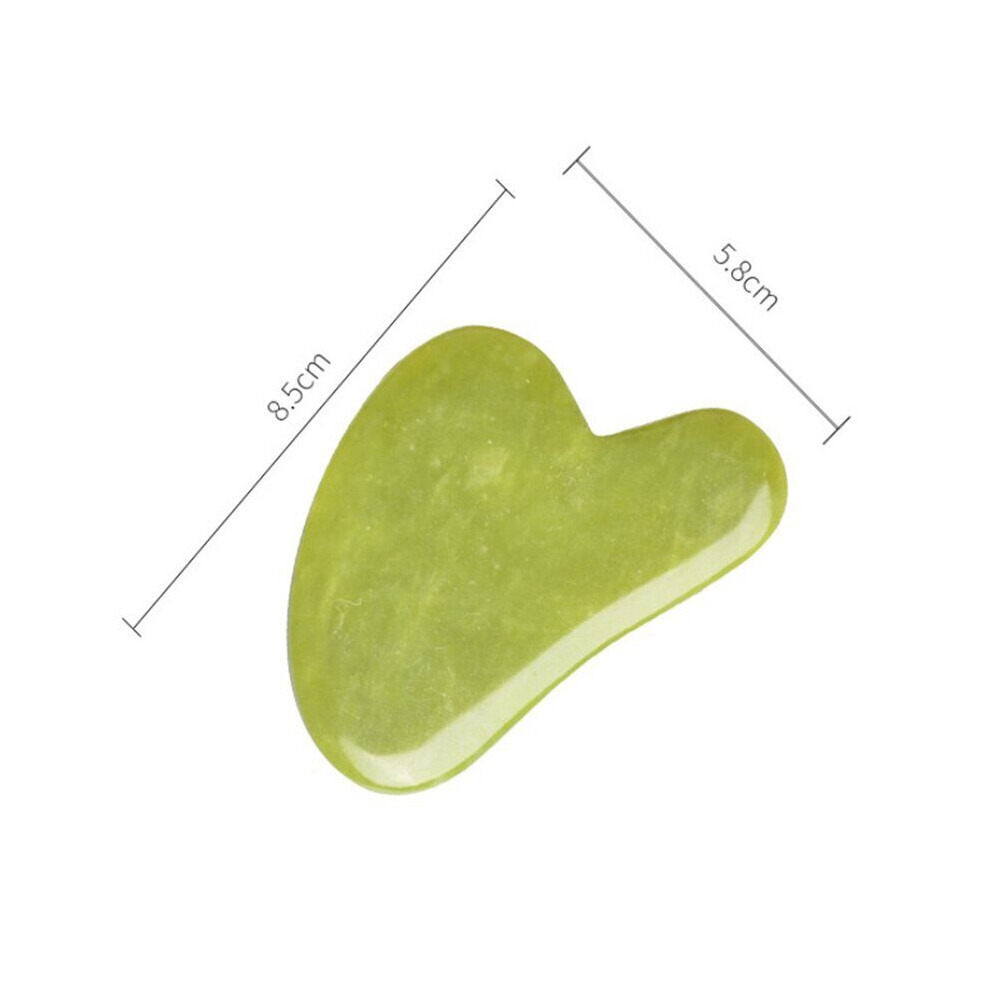 Lahdek 1Pcs Natural Jade Stone Guasha Board Spa Therapy Massager Antistress Body Care Scraping Board Massage Tool