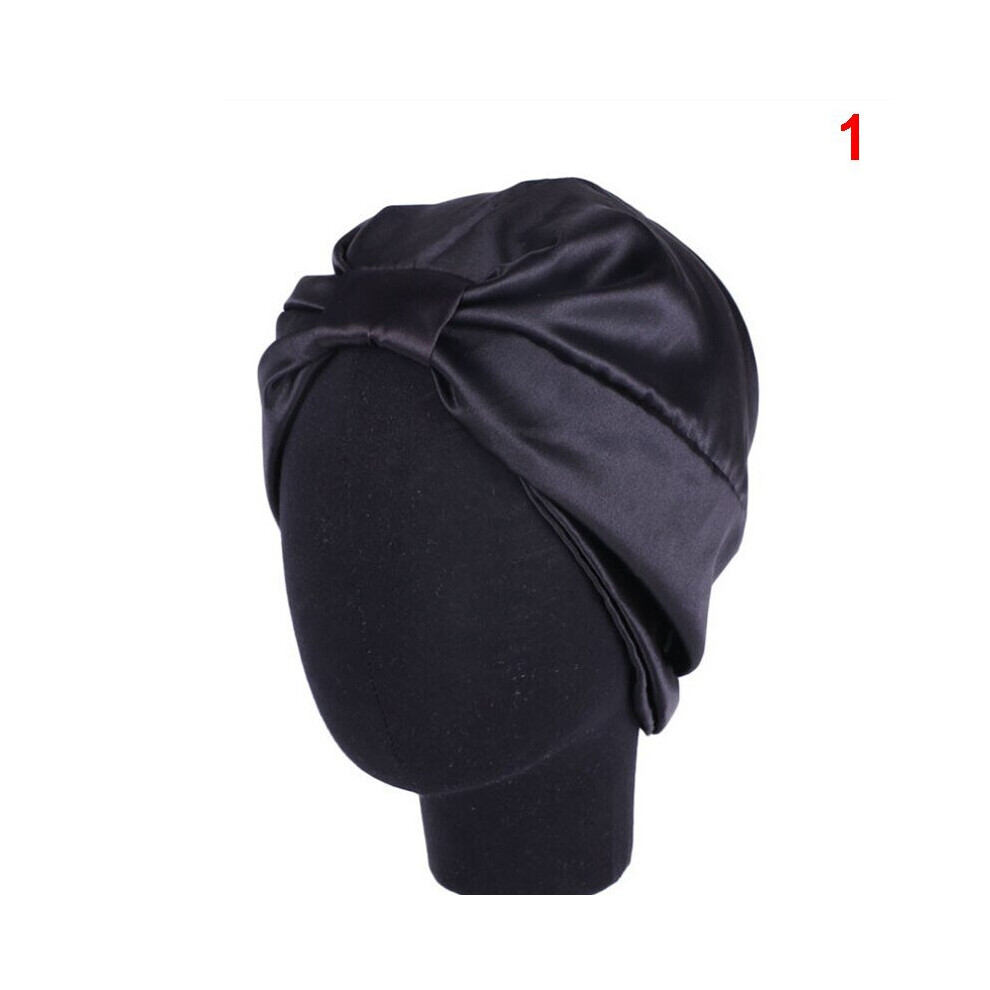 Lahdek Silk Salon Bonnet For Hair Care - Elastic Sleep/Shower Cap For Women, Keeps Hair In Place, 6 Colors