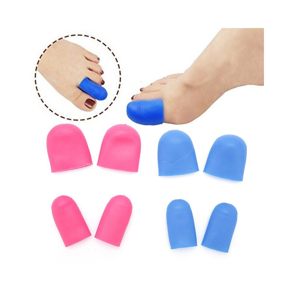 Lahdek One Pair Silicone Gel Feet Care Toe Tube Insoles Bandage Pain Relief Foot Finger Protectors Guard Tool High Quality