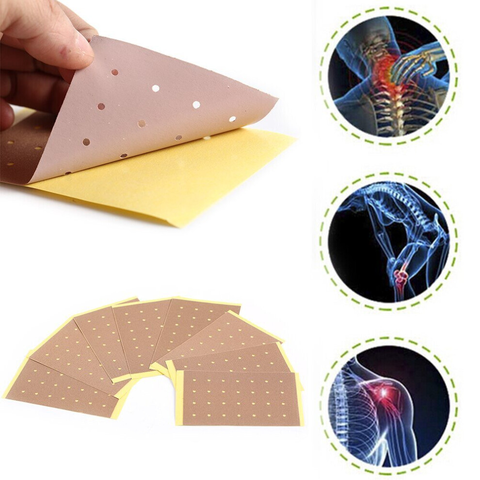 Lahdek 8Pcs/Lot Health Care Chinese Back Pain Plaster Heat Pain Relief Medicated Pain Patch Fabric Herbal Pain Relief Patch