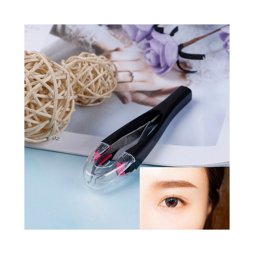 Lahdek Automatic Stainless Steel Retractable Eyebrow Tweezers Face Hair Removal Trimmer Eyelash Clip Cosmetic Beauty Makeup Tool