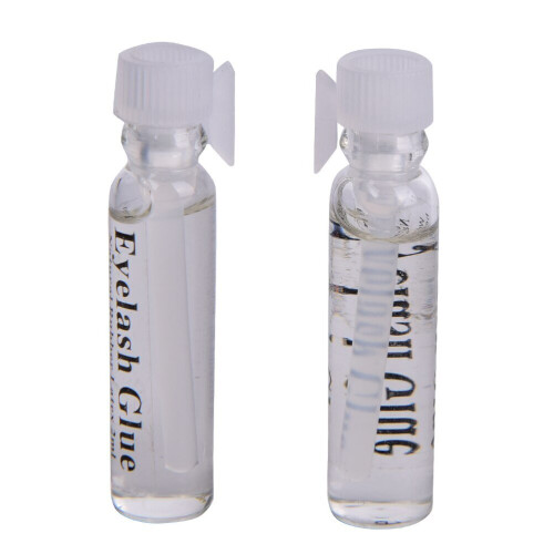 2PCS 2ml False eyelash glue transparent glass 2