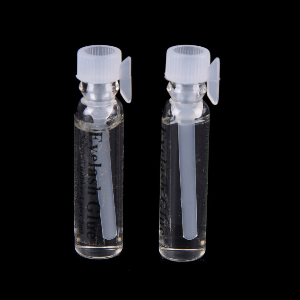 Lahdek 2Pcs 2Ml False Eyelash Glue Transparent Glass