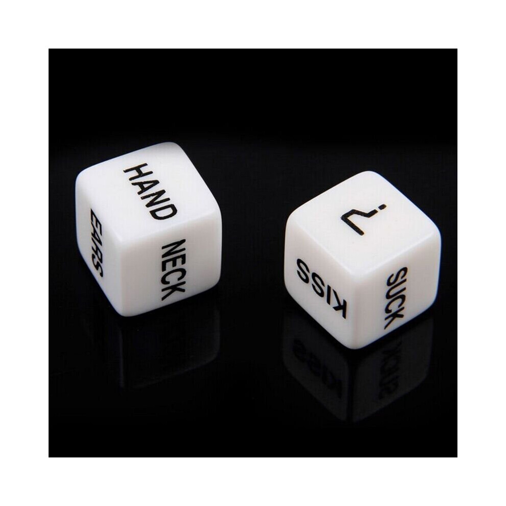 Lahdek 1 Pair=2 Pcs Funny Dice Romance Love Humour Gambling Adult Games Erotic Craps Pipe For Couples