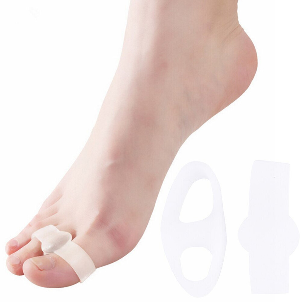 Lahdek 1 Pair Gel Silicone Toe Separators Corrector Toe Stretchers Spreader Correctors Ortics Bunion Separators