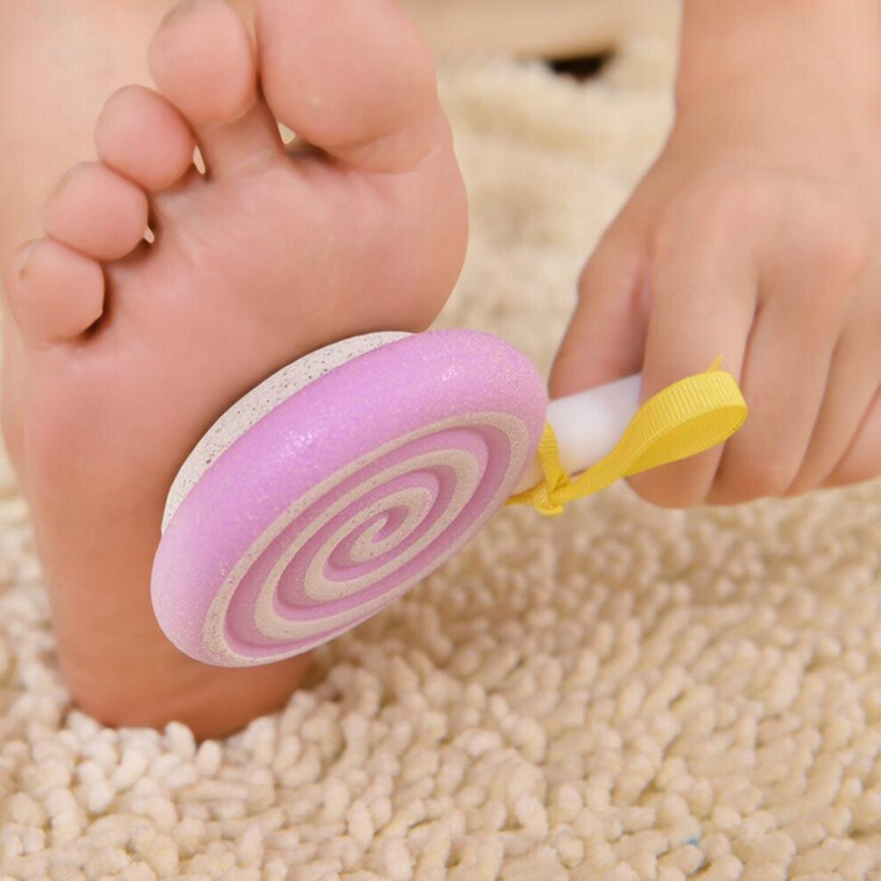 Lahdek Pedicure Foot File Scraper Scrubber Lollipop Style Rasp Pumice Stone Foot Callus Remover Foot Care Tool