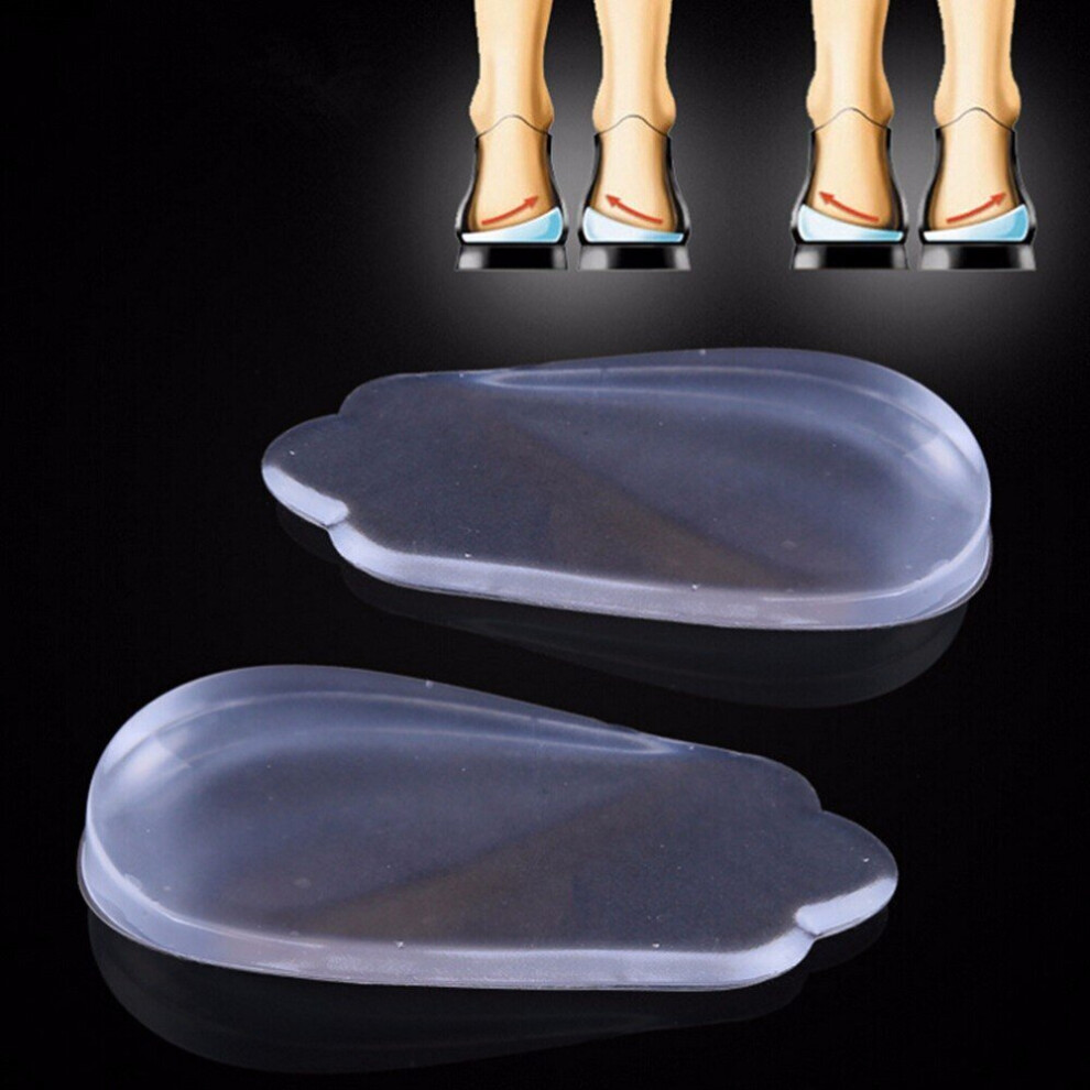 Lahdek 1Pair Silicone Support Pad For High Heels Flat Feet Ortics Orthopedic Insoles Corrector For Shoes Woman Feet Care