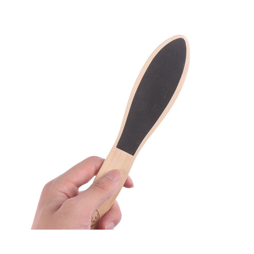 Lahdek 1Pcs Foot File Callus Dead Skin Remover Pedicure Portable Sandpaper Wood+Sandpaper Handle Pedicure Tools Callus Remover