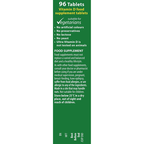 Vitabiotics Ultra Vitamin D 2000 IU Extra Strength Tablets (96 Tablets) 1