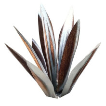 (Silver, S: 27CM) Sculpture DIY Agave Plant Garden Yard Home Decor