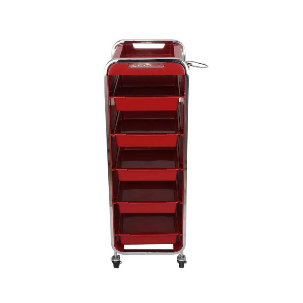 (Red) Beauty Spa Salon Trolley Hairdressing