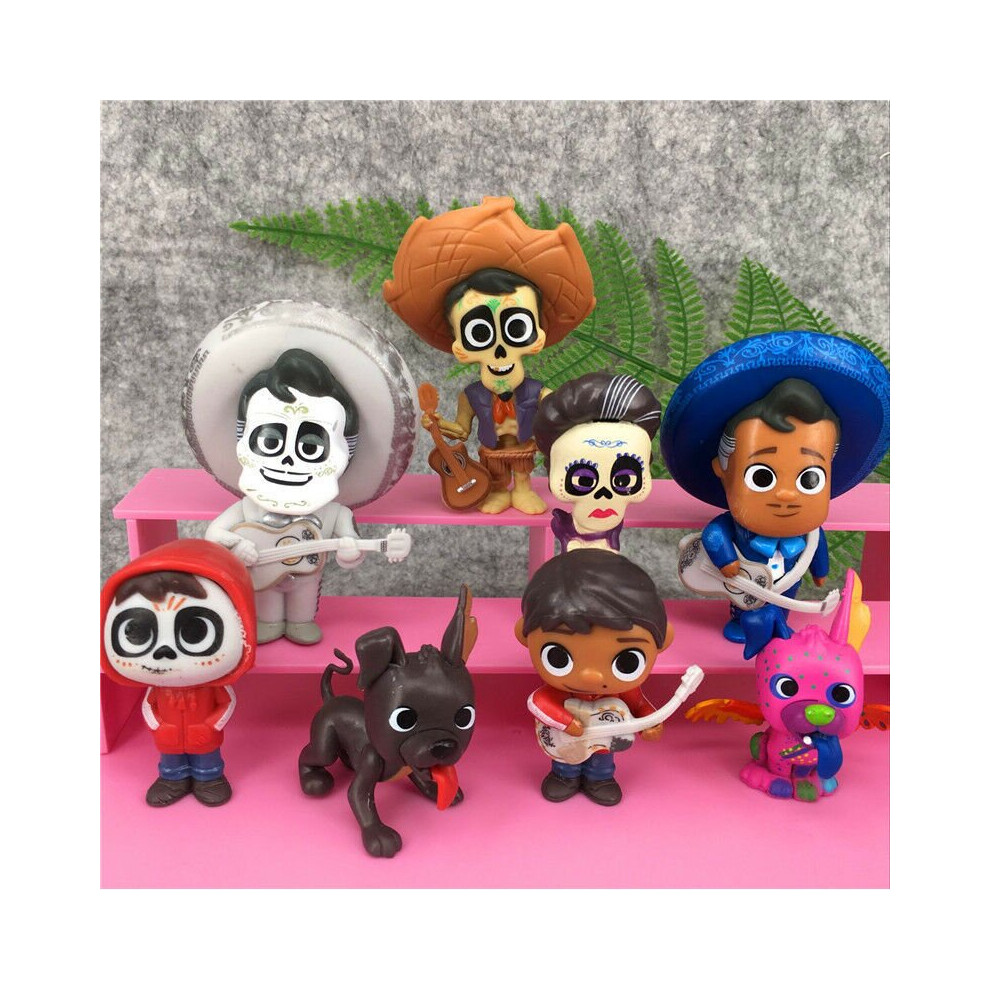 8pcs Coco Movie Miguel HECTOR Action Figure Toys