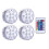 Ranpo 4pk Τηλεχειριζόμενο RGB 10-LED υποβρύχιο φως πισίνας με τηλεχειρισμό 2