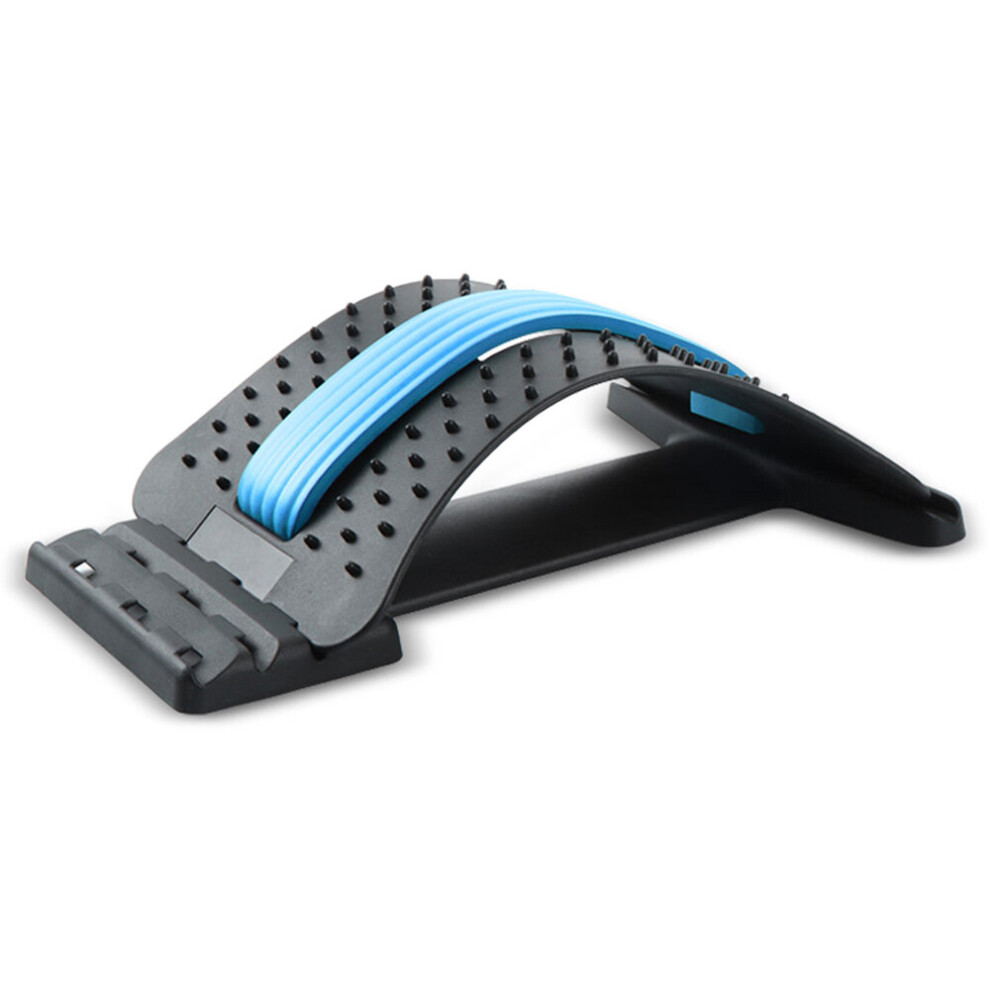Blue (Blue) 3 Level Magic Back Spine Lumbar Support Muscle Stretcher