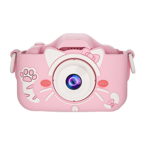 (rosa) Mini digital selfie-kamera för barn – leksaker och gåvor