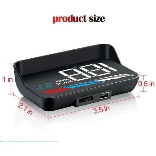 M7 Car HUD OBD2 EOBD Head Up Display OBD2 + GPS Dual System Overspeed On-Board Computer Car Speed Windshield Projector 1