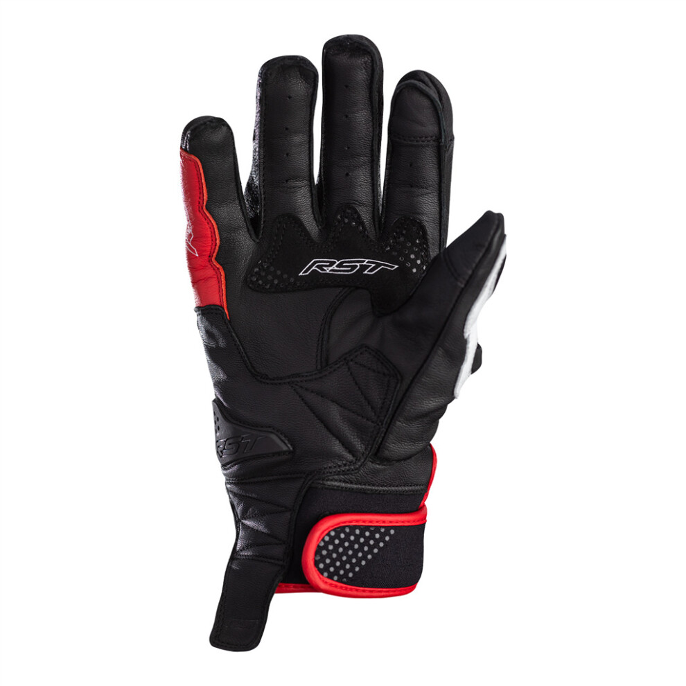 (12, Black / Red / White) Freestyle 2 Motorbike Motorcycle Sports Touring Ce Mens Glove White,Black,Red 5056136261940
