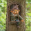 Elf buiten de deur tuinkabouter standbeeld tuindecoratie 1