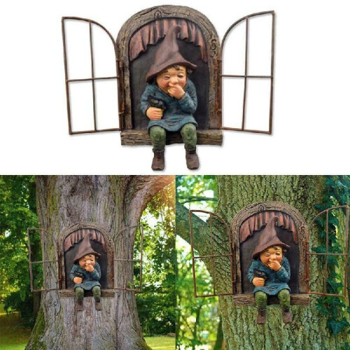 Elf Uit De Deur Kabouter Tuinbeeldje Buitendecoratie 2