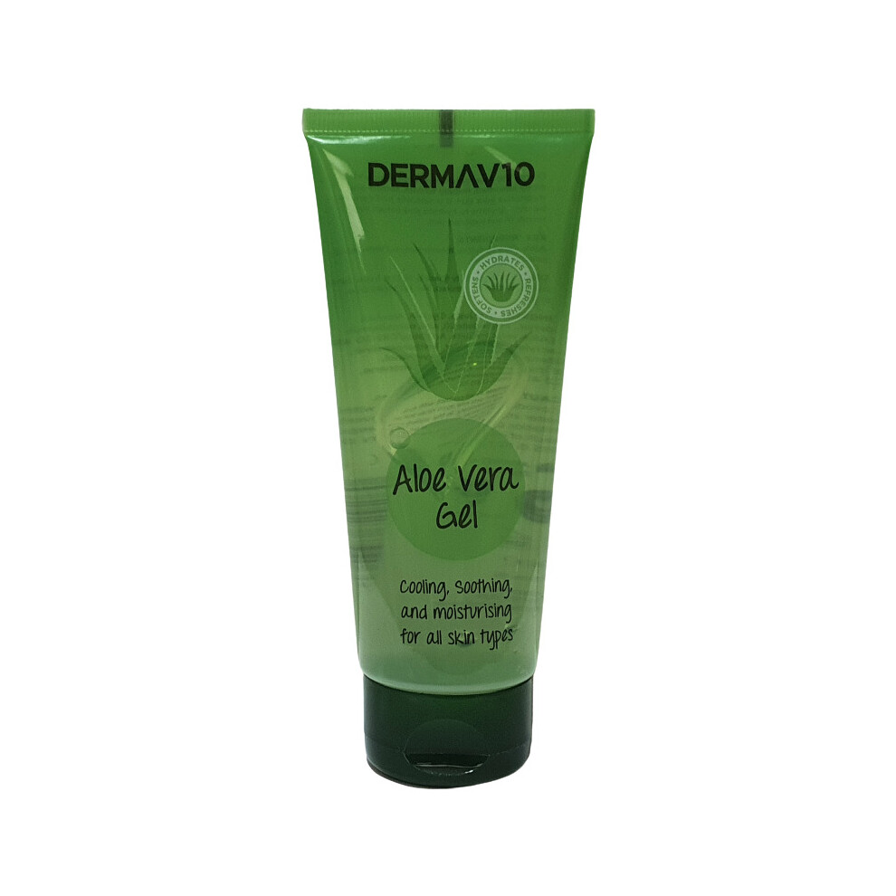 Derma V10 Aloe Vera Gel Cooling Soothing & Moisturising 100Ml