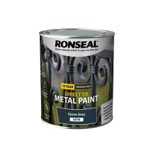 Ronseal Direct to Metal Paint Storm Grey Satin 750ml 39208