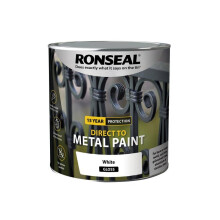 Ronseal Direct to Metal Paint White Gloss 2.5 litre 39215