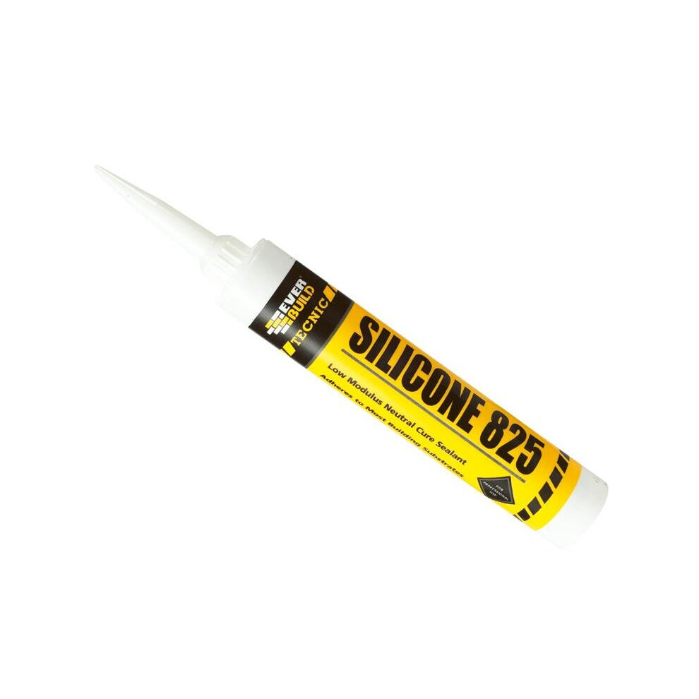 Everbuild Tecnic Silicone 825 380ml Brick Red 825BRICK