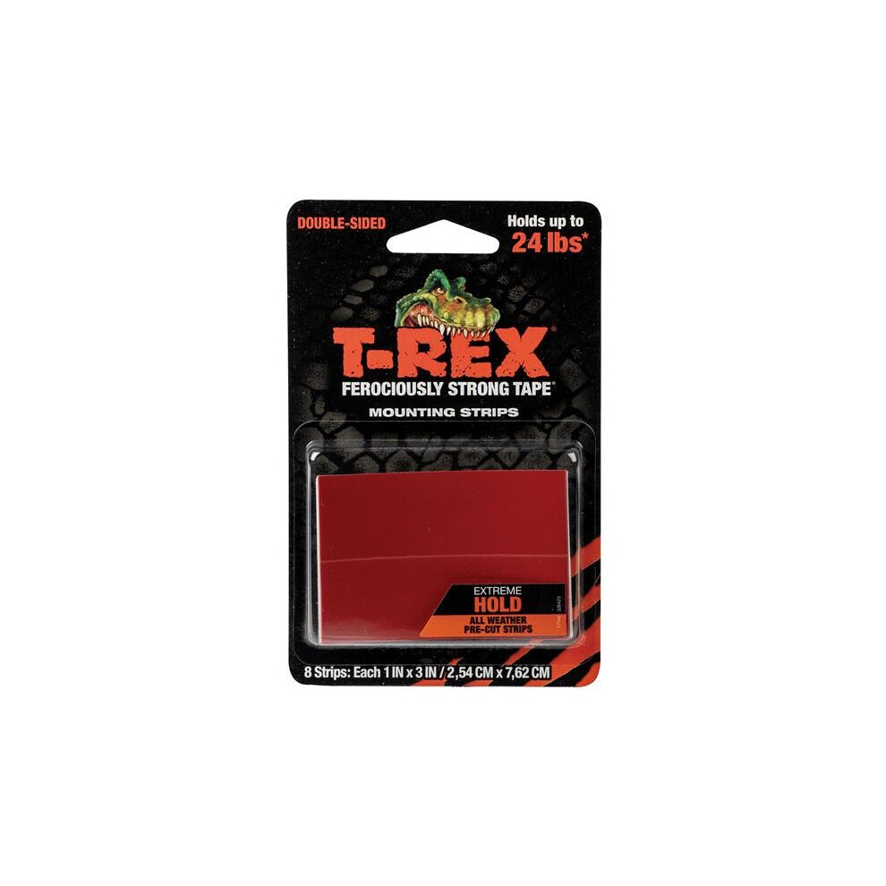 Shurtape T-REX Extreme Hold Mounting Strips 2.54 x 7.62cm (Pack 8) 286252