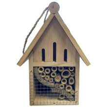 Hanging Wooden Bee Butterfly Beetle & Insect House