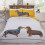 (Single) Rapport Hello Sausage Daschund Dog Reversible Bedding Set 1