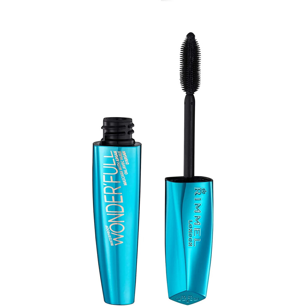 Rimmel London Waterproof Wonder'Full Mascara with Argan Oil 001 Black