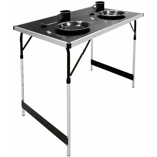Practical Aluminium Folding Camping Picnic Table Portable Trend