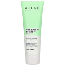 Acure Ultra Hydrating Green Juice Face Cleanser - Dag en nacht gezichtsreinigingsschuim 4 fl oz