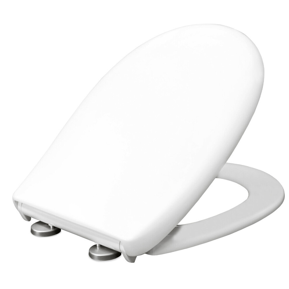 Bemis Toilet Seat Soft Close Push n'Clean White Sta-tite Top Fix