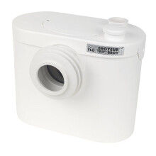 Saniflo Up Macerator Pump 400W 220/240V - Automatic Activation, Fits Behind WC, 5m Vertical / 100m Horizontal (Fittings Not Supplied)