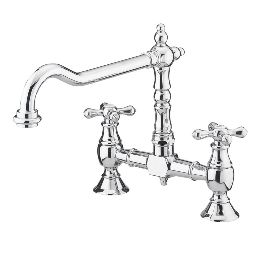 Bristan Kitchen Tap Sink Mixer Colonial Bridge Surface Mounted 180x235x225 mm