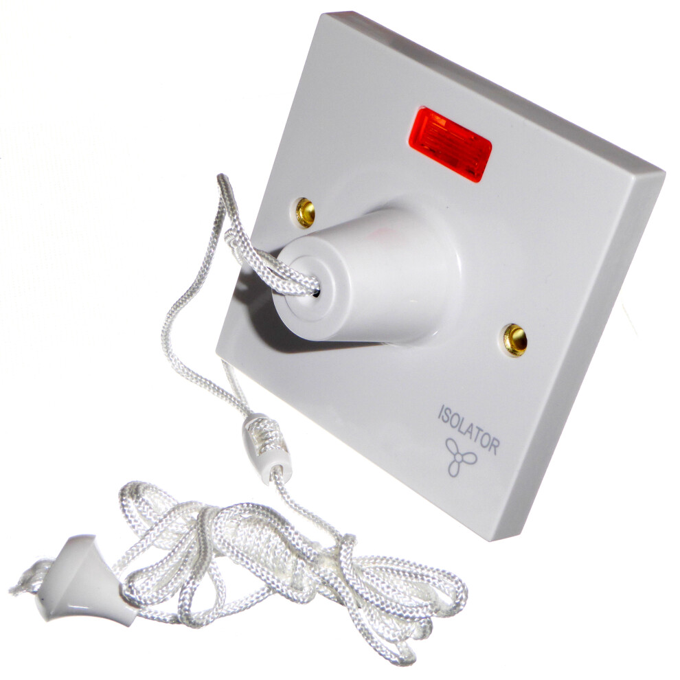 Click Polar White Click Prw208 10A 3 Pole Fan Ceiling Pull Cord Isolation Switch Size 10